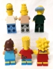 6 LEGO x THE SIMPSONS Mini-Figs : Bart, Lisa, Nelson, Homer, Grandpa & Mr. Burns | 1.5" - 2" Tall - 2
