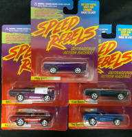 5 New Sealed Box Vintage Speed Rebels, Die Cast Metal Body and Chasis, Rat attack, The Spoiler, Goat Buster, Street Freak, Alley Cat