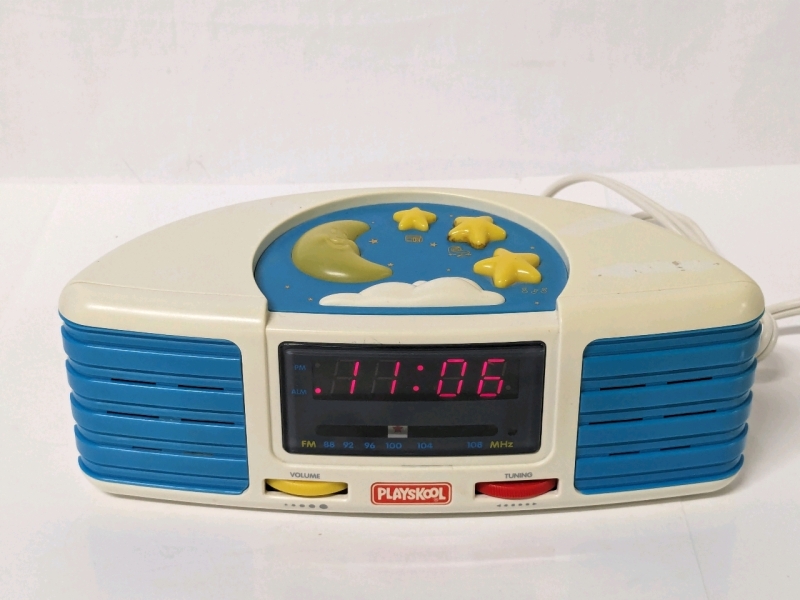 Vintage PLAYSKOOL Sleepy Sounds Lullaby Clock Radio | Model PS-370