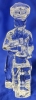 Orrefors Sweden Crystal Art Glass Chef Figurine / Paperweight | 5.75" Tall | No Sticker - 3