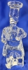 Orrefors Sweden Crystal Art Glass Chef Figurine / Paperweight | 5.75" Tall | No Sticker - 4