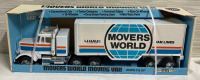 New Vintage U-Haul Movers World Van Lines Truck and Trailer 23” Long 7” High Made of Steel Made in Korea