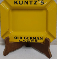 Vintage Kuntz's Old German Lager Ashtray 6" X 4.75"