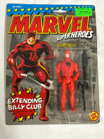 Vintage Toy Biz Marvel Super Heroes Daredevil 5" Action Figure With Extending Billy Club 1990