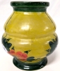 Bright & Colorful Vintage Handpainted Glass Vase | 5.25" Tall, 3.25" Top Diameter - 4