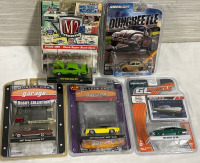 5 Sealed Diecast M2 Machines 1970 Dodge Super Bee, Muscle Car Garage 1967 Dodge Coronet R/T & 1970 Plymouth AAR Cuda, GreenLight Volkswagen Beetle & 1968 Buick GS 400