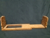 Vintage Carved Wood Expandable Book Holder Bookends For Desk ( 12" - 19" Long) and Vintage Pair Of Wooden Hand Painted Clogs (6" long) - 3