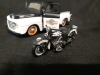 Vintage Maisto 1948 Ford F1 Harley Davidson Pick up and Motorcycle Scale 1/25, Vintage Muscle Machines 1963 Plymoth Savoy Gasser ( 10" Long ) - 3