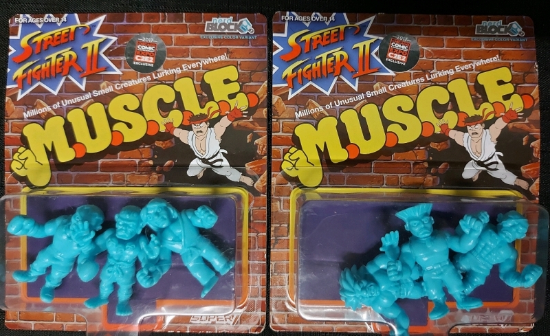 2 New Sealed Packs Capcom Street Fighter 2 M.U.S.C.L.E. Figures