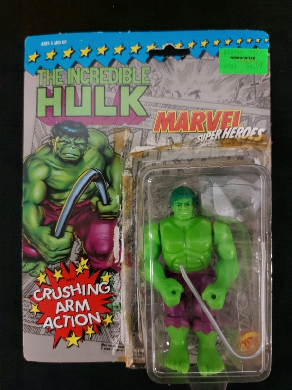 Toy Biz The Incredible Hulk Action Figure And Accessories Crushing Arm Action Open Box