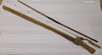 Vintage 1920's True Temper Rider Steel Casting Rod . Measures 55" long