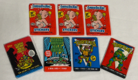 3 Sealed 1987 Topps Garbage Pail Kids Series 11 Wax Packs & 4 1989-1991 Sealed Teenage Mutant Ninja Turtles Wax Packs Trading Cards and Stickers / Stick of Gum