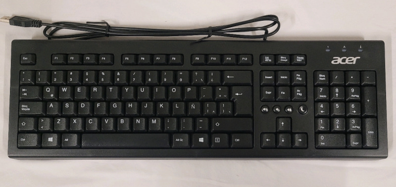 New - ACER 104 Key USB Wired Keyboard . Model # PR1101U