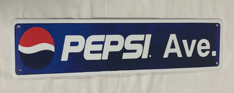 New Pepsi Ave Metal Sign 15 3/4” x 4”