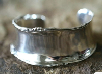 Wide Sterling Silver SILPADA 925 Rolled Edge Cuff