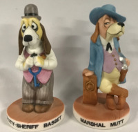 2 The Prairie Dawgs Collection Marshal Mutt, Deputy- Sheriff Basset 5”