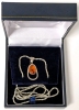 Gorgeous Baltic Amber with Inclusions Sterling Silver 925 Pendant on a 20" Italian M-JL Sterling Chain - 4