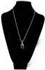 Gorgeous Baltic Amber with Inclusions Sterling Silver 925 Pendant on a 20" Italian M-JL Sterling Chain - 8