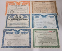 1951 & 1959 Vintage Company Stock Certificates