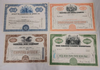 1961 - 1963 Vintage Company Stock Certificates