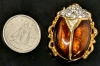 Gorgeous Swarovski Crystal & Enamel Beetle / Scarab Brooch | 1" Long | With Branded Swarovski Box - 6