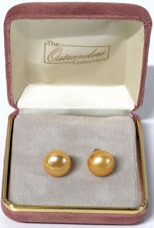 Lovely Pearl Earrings with 14k Gold Posts & Butterfly Backs
