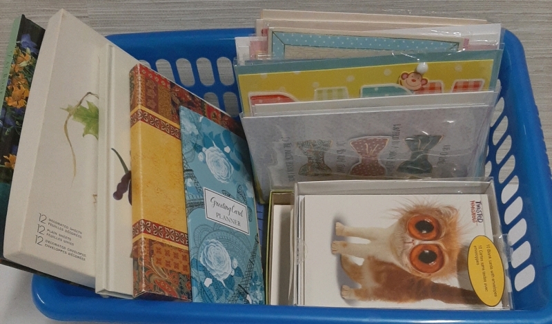 A Basket full of Stationary & Greeting Cards