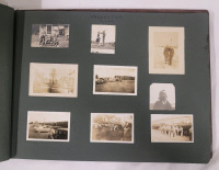 Vintage Black & White War Time Photos in Photograph Book . Includes Military Photos