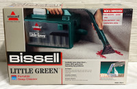 New Vintage Bissle Little Green Portable Deep Cleaner Model 1653-D