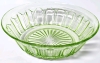 Vintage Ribbed Uranium Glass Bowl | 8.75" D x 2.5" Tall - 4