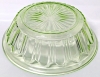 Vintage Ribbed Uranium Glass Bowl | 8.75" D x 2.5" Tall - 5