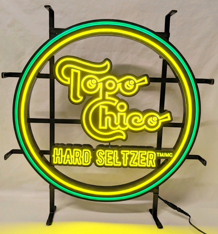 New TOPO CHICO Hard Seltzer LED Faux Neon Sign | 19.5" x 21"