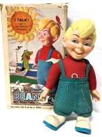 Vintage Mattel TALKING BEANY Soft & Huggable Toy Doll w Original Box (As-Is) | 16.5" Tall | Made in Canada