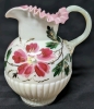 Stunning! Large Vintage Uranium Custard Glass Jug with Pulled Handle | - 3