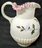 Stunning! Large Vintage Uranium Custard Glass Jug with Pulled Handle | - 5