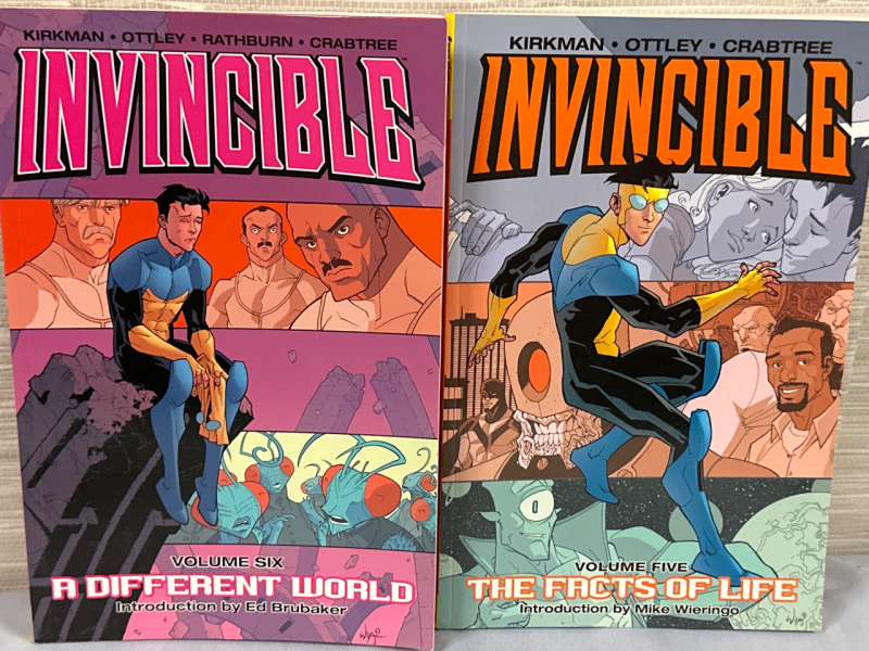 2 Invincible Graphic Novels Volume 5 The Facts of Life & Volume 6 A Different World Imaage Comics Softcovers