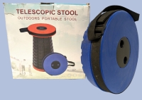 Handy Telescoping Outdoor Portable Stool : Easy to Carry Anywhere! | 10" Diameter Seat x 16.75" Tall