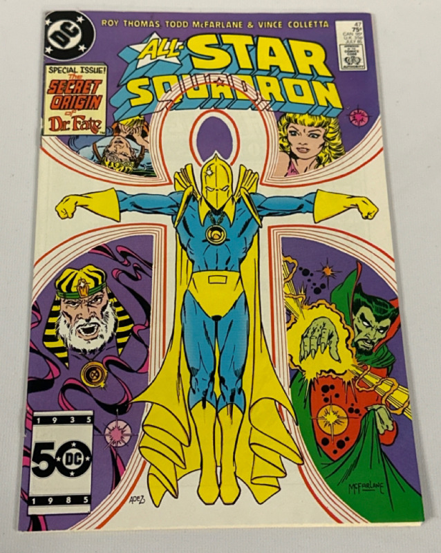 Vintage 1985 DC Comics All-Star Squadron Bronze Age #47 Special Issue The Secret Origin of Dr.Fate Todd McFarlane Cover