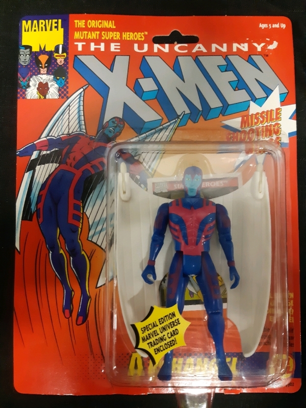 Vintage Marvel X-Men The Original Mutant Superheros Archangel With Special Edition Marvel Universe Trading Card