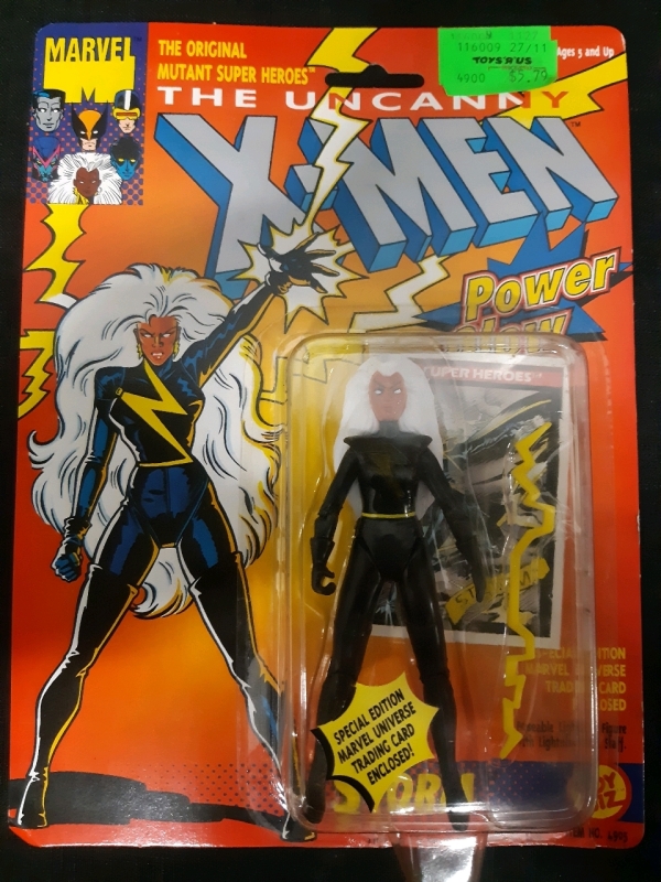 Vintage Marvel X-Men The Original Mutant Super Heros Storm With Special Edition Marvel Universe Trading Card