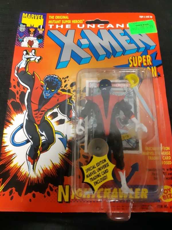 Vintage Marvel X-Men The Original Mutant Superheros NightCrawler With Special Edition Marvel Universe Trading Card