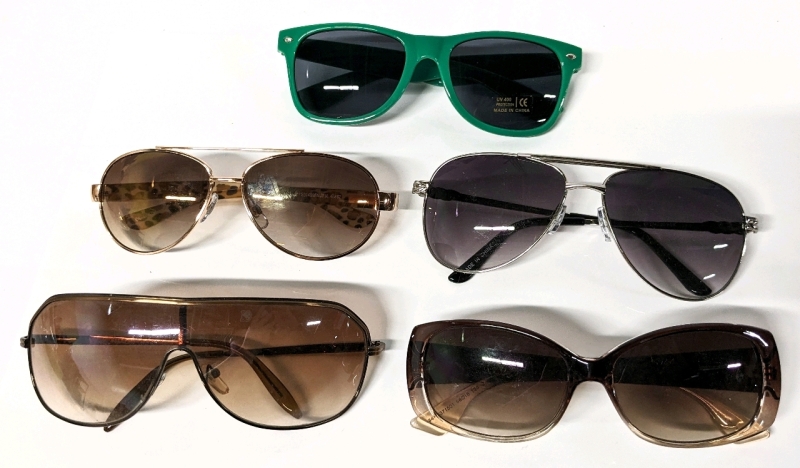 5 Pairs of Sunglasses: Aldo, Nine West, I Love DC