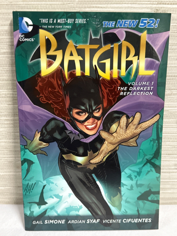 Signed Batgirl Volume 1 The Darkest Reflection The New 52 Gail Simone Graphic Novel Softcover