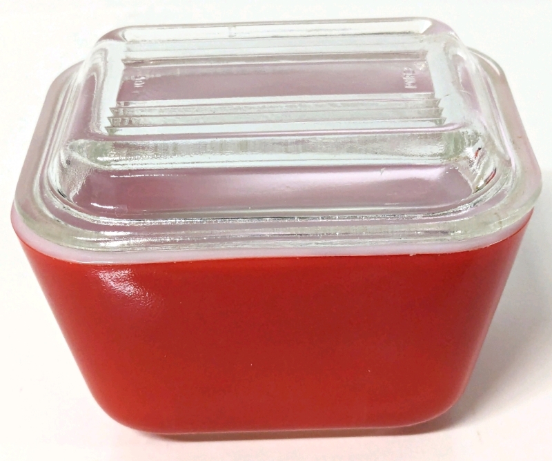 Vintage PYREX Butter Dish with Glass Lid | 4.25" x 3.25" x 3.25" Tall