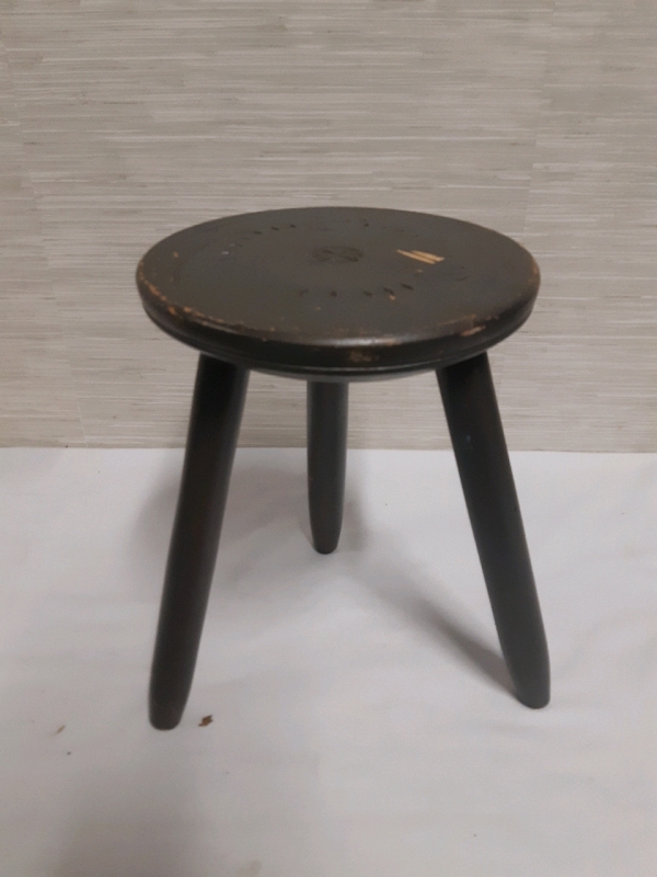 Wooden 3 Legged Kids Stool 13" High