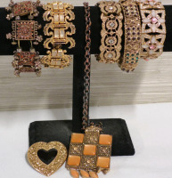 Bling Bling Bracelets + Brooch + Necklace