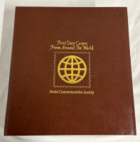 Vintage Postal Commemorative Society First Day Covers From Around The World Stamps and Envelopes Album With Over 100 First Day Covers