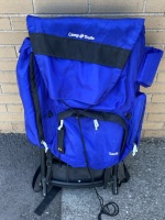 Oasis Camp Trails Blue External Frame Camping / Hiking Bag