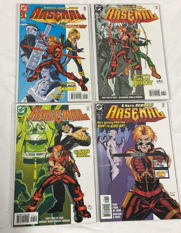 4 Vintage DC Comics Arsenal Complete 4 Issue Run # 1,2,3,4 of 4 Great Condition