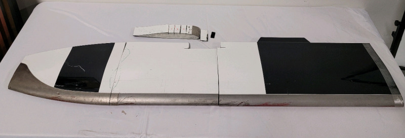 3pc Glider Wing Section , Possibly used for Training or Engineering . Measures 64" Long